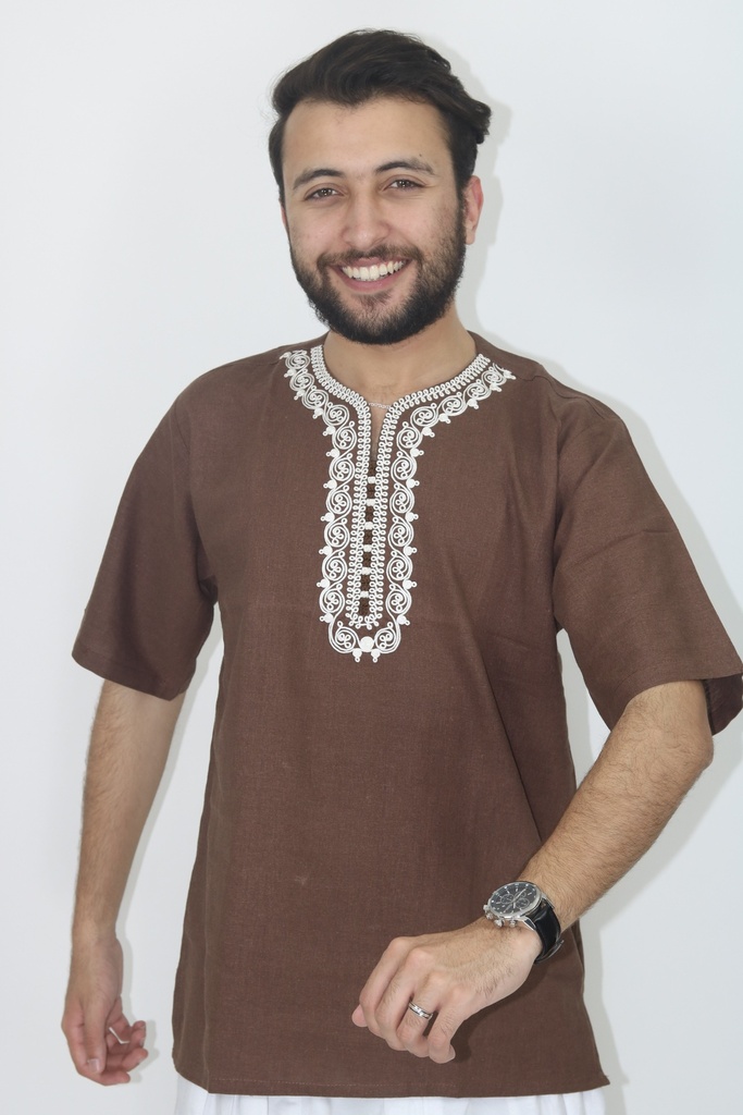Men's embroidered tunic | alqamiss.com
